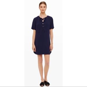 Club Monaco Seona Tie Up Dress - Navy